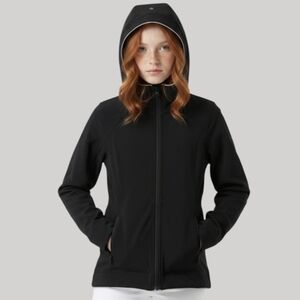 Discontinued Ivivva Lululemon Scuba Jacket Size 6 Ready To Repel Black Hooded